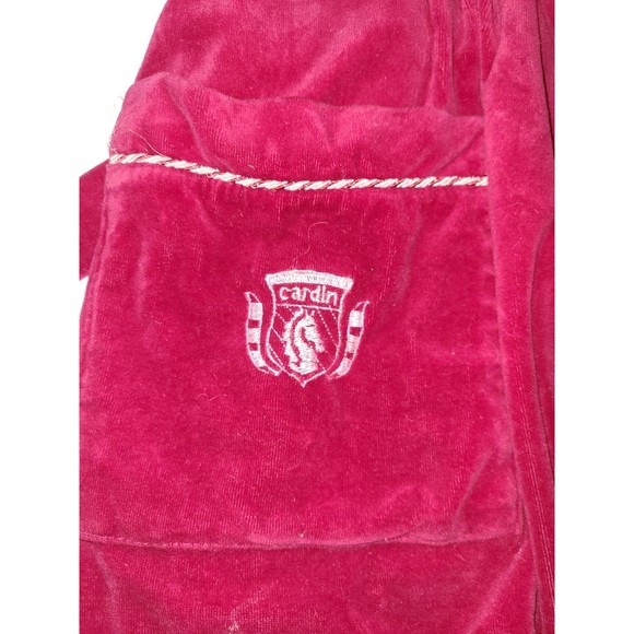 Vintage Pierre Cardin red velvet Robe - Picture 3 of 7